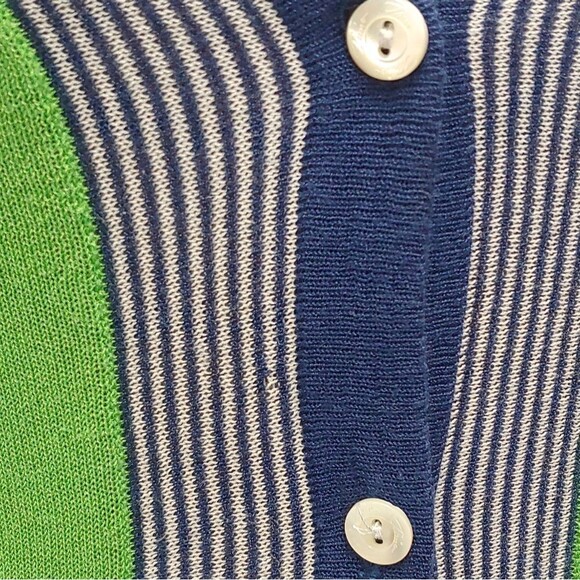 Trina Turk Lightweight Button Down V-Neck Cardigan Sz Missing 17" PTP Small - Picture 13 of 14